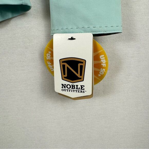 Noble Outfitters Allison Equestrian Show Shirt XS Turquoise Pink NWT - Picture 6 of 11